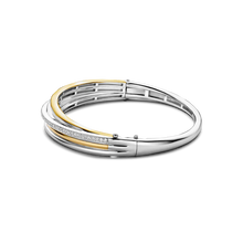 Load image into Gallery viewer, Zirconia Crossover Bangle Bicolor
