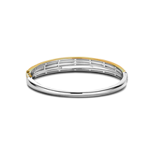 Load image into Gallery viewer, Zirconia Crossover Bangle Bicolor

