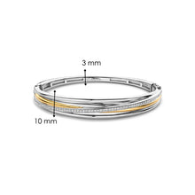 Load image into Gallery viewer, Zirconia Crossover Bangle Bicolor
