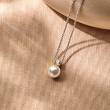 Load image into Gallery viewer, Zirconia Pearl Necklace
