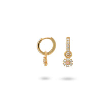 Load image into Gallery viewer, 24Kae Earring with flower pendant
