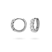 Load image into Gallery viewer, 24Kae Earring with heart shaped stones
