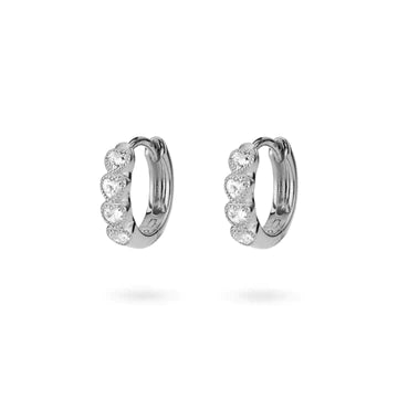 24Kae Earring with heart shaped stones