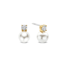 Load image into Gallery viewer, Zirconia Pearl Earrings
