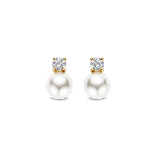 Load image into Gallery viewer, Zirconia Pearl Earrings
