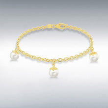 Load image into Gallery viewer, 9CT GOLD PEARL DROP BRACELET
