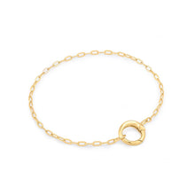 Load image into Gallery viewer, Gold Mini Link Charm Chain Connector Bracelet
