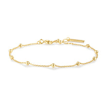 Load image into Gallery viewer, Gold Beaded Chain Bracelet
