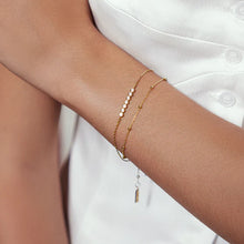 Load image into Gallery viewer, Gold Beaded Chain Bracelet
