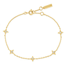 Load image into Gallery viewer, Gold Stars Station Bracelet
