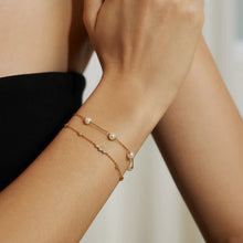 Load image into Gallery viewer, GOLD PEARL STATION BRACELET
