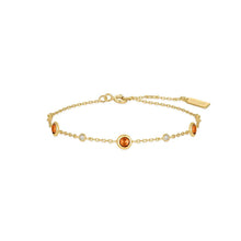 Load image into Gallery viewer, Gold Nano Gem Station Bracelet
