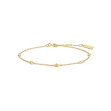 Load image into Gallery viewer, Gold Multi Rhombus Station Bracelet
