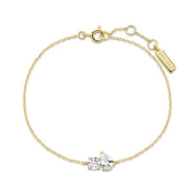 Load image into Gallery viewer, Gold Toi &amp; Moi Bracelet
