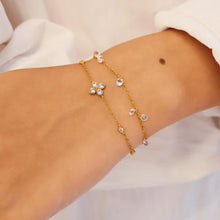 Load image into Gallery viewer, Gold Droplet Station Bracelet
