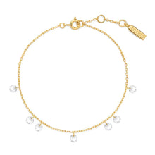 Load image into Gallery viewer, Gold Droplet Station Bracelet
