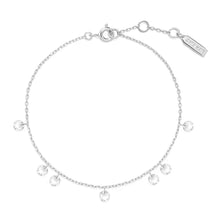 Load image into Gallery viewer, Silver Droplet Station Bracelet
