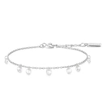 Load image into Gallery viewer, Silver Droplet Station Bracelet
