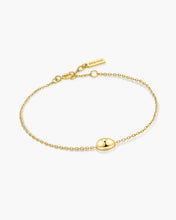 Load image into Gallery viewer, Gold Organic Dome Pebble Bracelet
