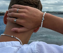 Load image into Gallery viewer, Claddagh Pearl Bracelet
