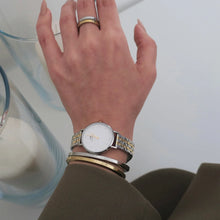 Load image into Gallery viewer, Petite Lumine 5-link two-tone Silver
