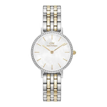 Load image into Gallery viewer, Petite Lumine Bezel 5-Link Two-Tone MOP Silver
