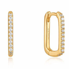 Load image into Gallery viewer, Gold Glam Oval Hoop Earrings
