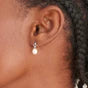 Load image into Gallery viewer, Silver Pearl Drop Stud Earrings
