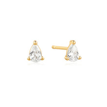Load image into Gallery viewer, Gold Pear Studs
