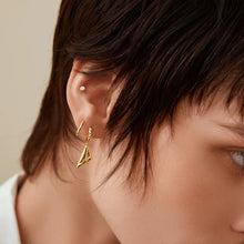 Load image into Gallery viewer, Gold Solitaire Cubic Zirconia Studs
