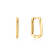 Load image into Gallery viewer, Gold Pave Double Arrow Stud Hoops
