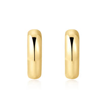 Load image into Gallery viewer, Gold Dome Band Huggies
