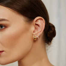 Load image into Gallery viewer, Gold Chubby Small Huggie Hoop Earrings

