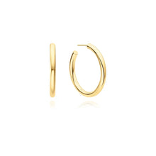 Load image into Gallery viewer, Gold Classic Tube Large Hoop Earrings
