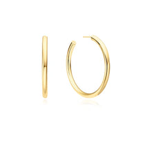 Load image into Gallery viewer, Gold Classic Tube Oversized Hoop Earrings

