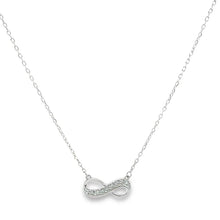 Load image into Gallery viewer, CZ set Infinity pendant

