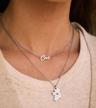 Load image into Gallery viewer, Ireland Heart Map Necklace
