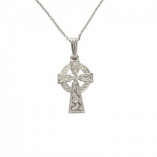 Irish Silver Celtic Cross - Small