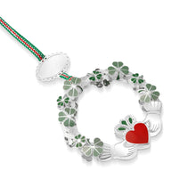 Load image into Gallery viewer, Claddagh with Shamrock Christmas Tree Decoration
