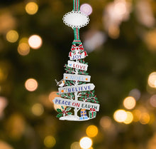Load image into Gallery viewer, Peace on Earth Christmas Tree Decoration
