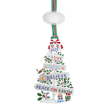 Load image into Gallery viewer, Peace on Earth Christmas Tree Decoration
