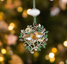 Load image into Gallery viewer, Winter Robins Christmas Tree Decoration
