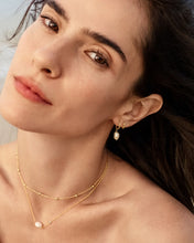 Load image into Gallery viewer, Pearl Mini Hoop Earrings
