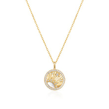Load image into Gallery viewer, Zoom Gold Shiny Sun Star Necklace
