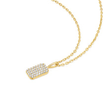 Load image into Gallery viewer, Gold Pavé Pendant Necklace
