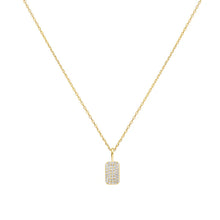 Load image into Gallery viewer, Gold Pavé Pendant Necklace

