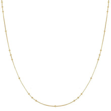 Load image into Gallery viewer, Gold Mini Bead Station Necklace
