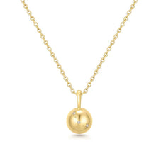 Load image into Gallery viewer, Gold Tiger Eye Pendant Necklace
