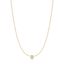 Load image into Gallery viewer, Gold Just You Solitaire Necklace
