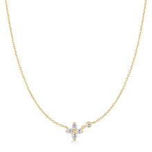 Load image into Gallery viewer, Gold Sparkling Lucky Clover Necklace
